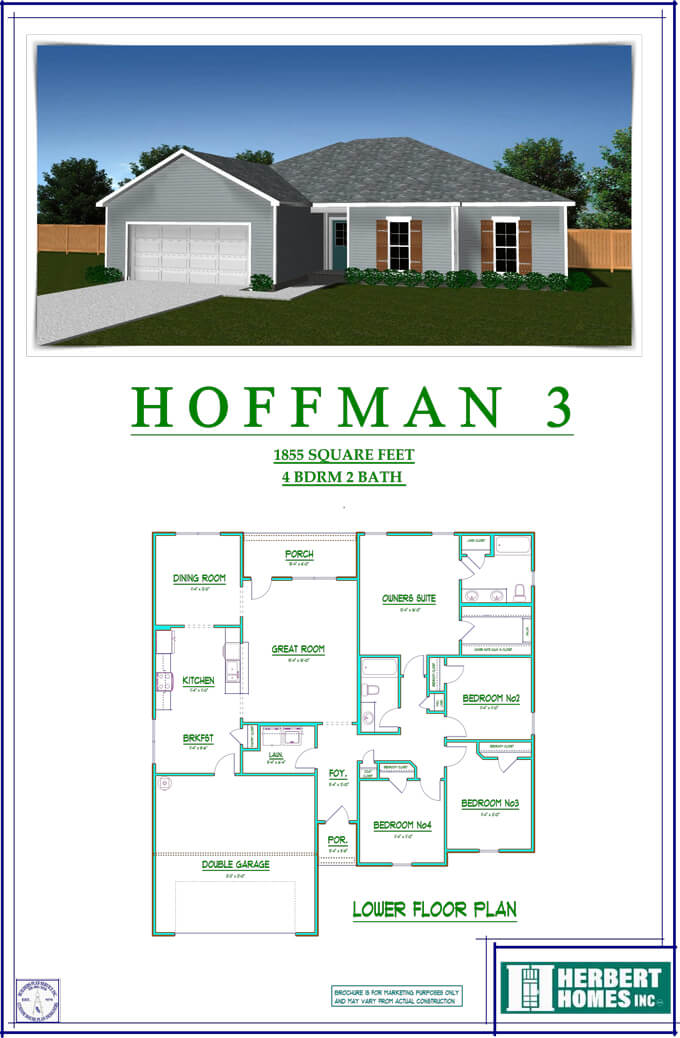 Hoffman 3 home plan brochure
